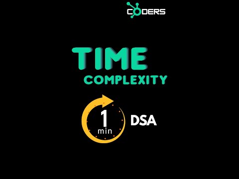 What is Time Complexity in Data Structures and Algorithms ? | DSA one minute series