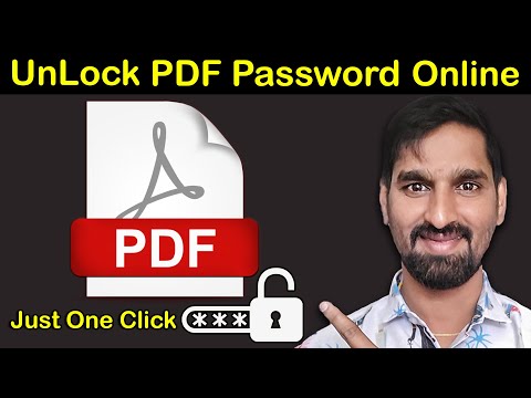 How to Easily Remove Password from PDF File Telugu Step-by-Step Tutorial | Unlock Pdf File Online