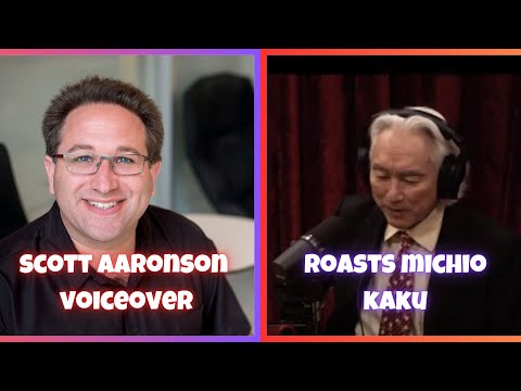 Scott Aaronson's voiceover roasting Michio Kaku on his claim on Quantum Computing