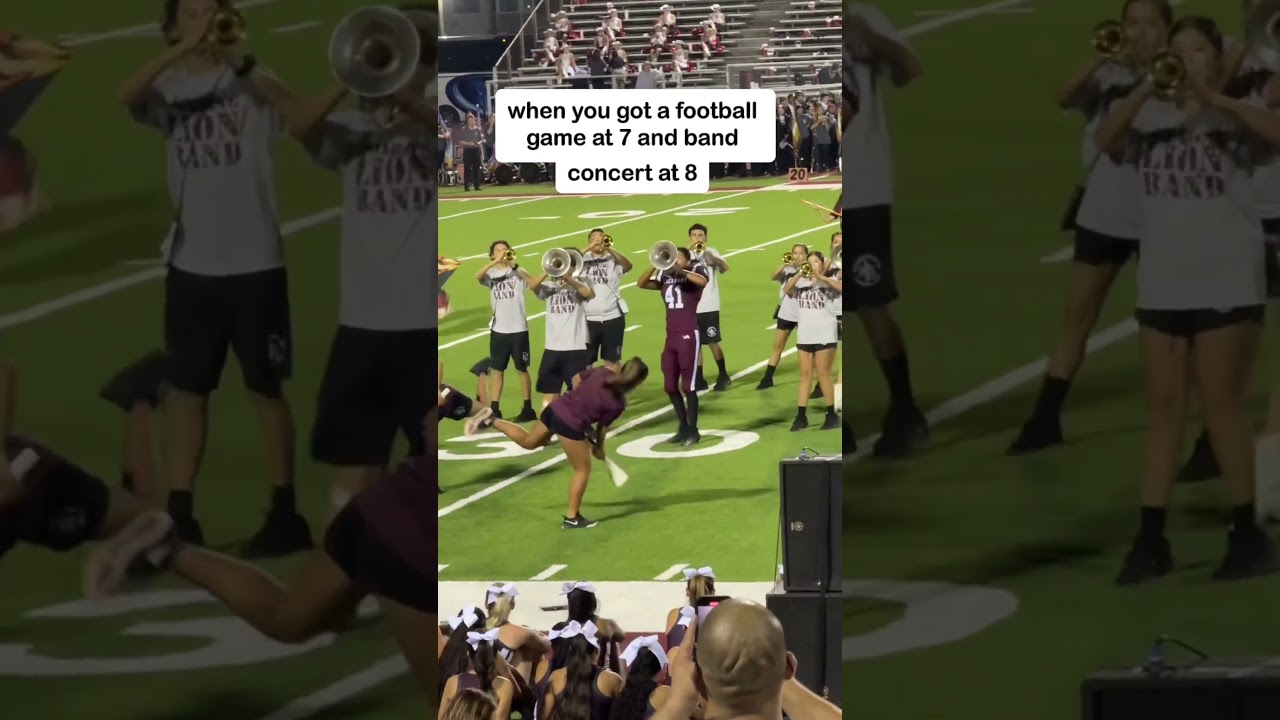 Football & Band Performances in One Night 🎺