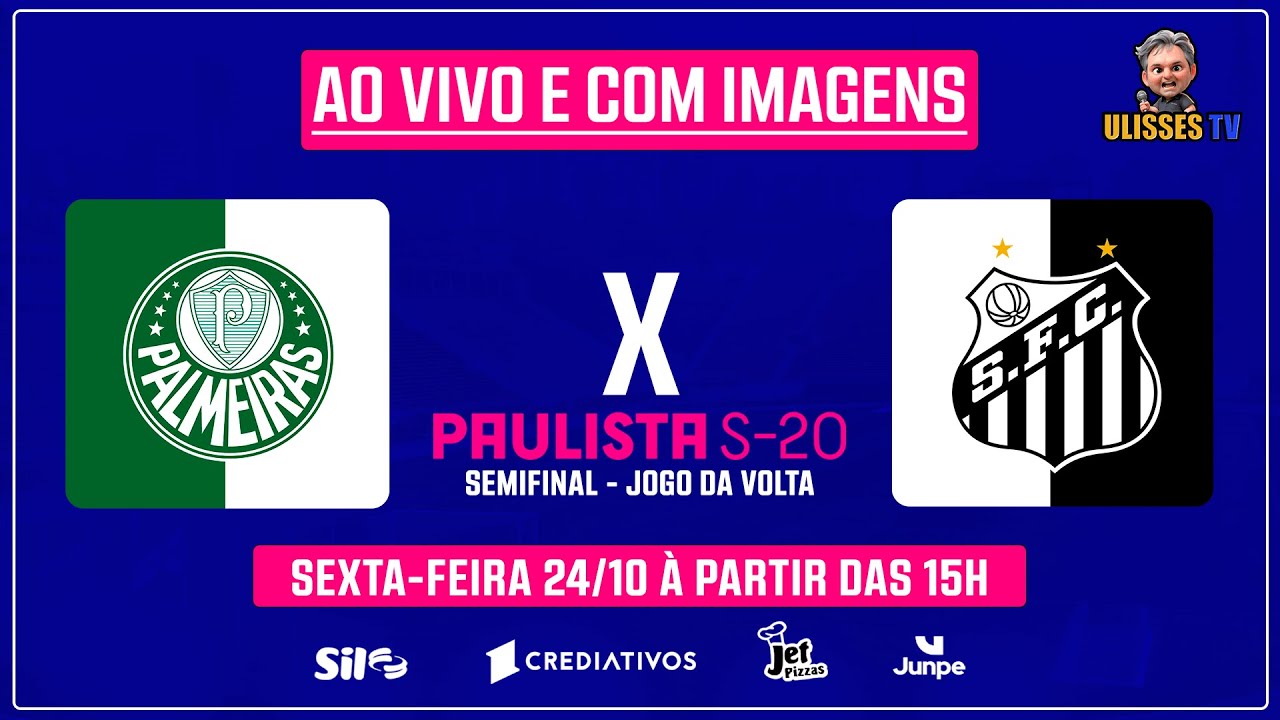 Ao Vivo: Palmeiras x Santos - Semifinal de Volta do Paulistão Sub-20 ⚽