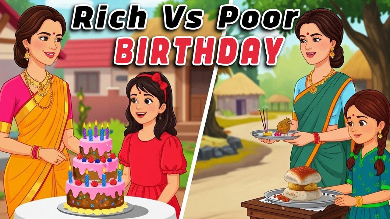 Rich vs Poor Birthday | Moral Stories & Life Lessons 🎂
