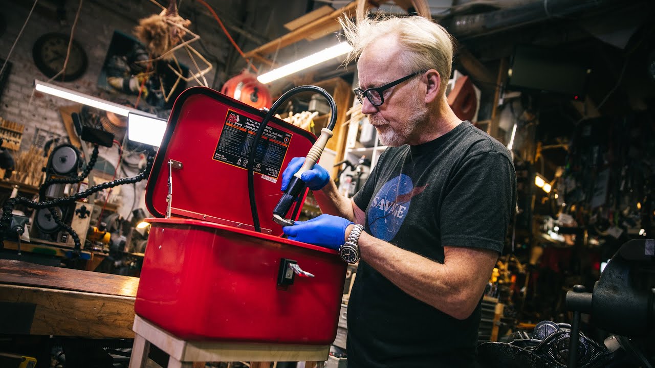 Adam Savage's Favorite Tools: Portable Benchtop Parts Washer!