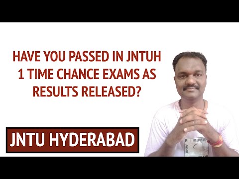 HAVE YOU PASSED IN JNTUH 1 TIME CHANCE EXAMS AS RESULTS RELEASED? #jntuhyderabad