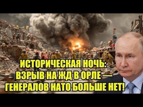 Историческая ночь: мощный взрыв в Орле 🚆