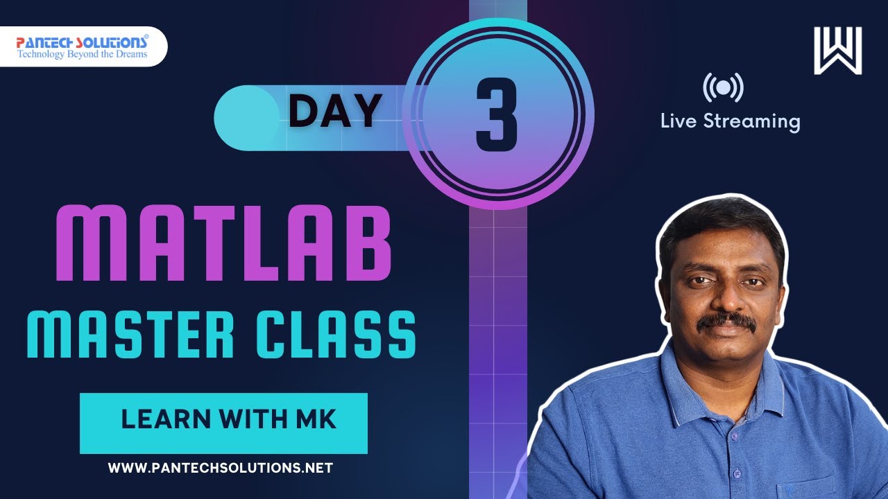 Matlab Master Class Day 3 with M K Jeeva Rajan π