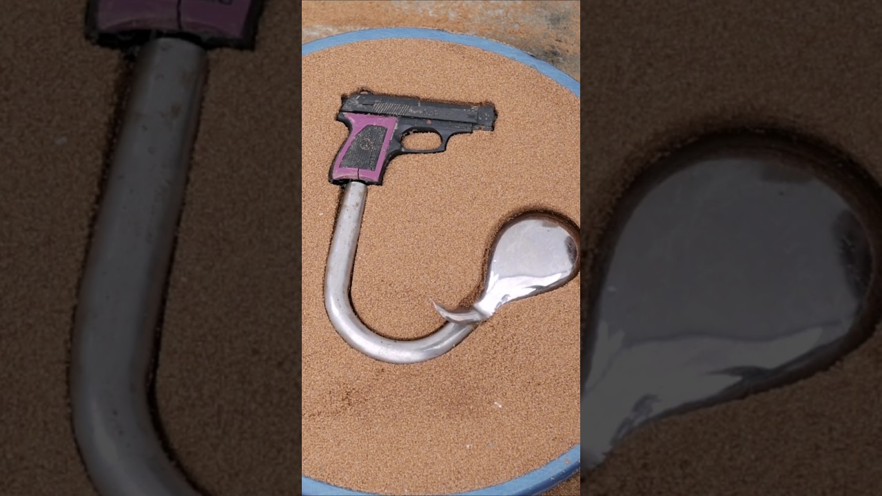 Metal Casting Episode 738: Crafting Custom Toy Guns with Molding Techniques 🔧