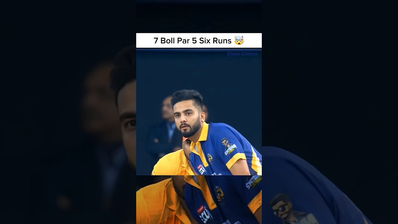 Elvish Yadav Shines in ECL Cricket Match🔥