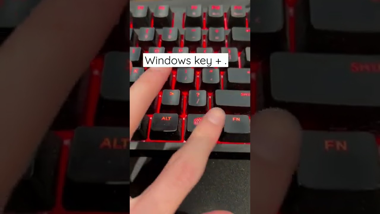 Open Emoji Menu on Windows 11/10 with Shortcut 😊