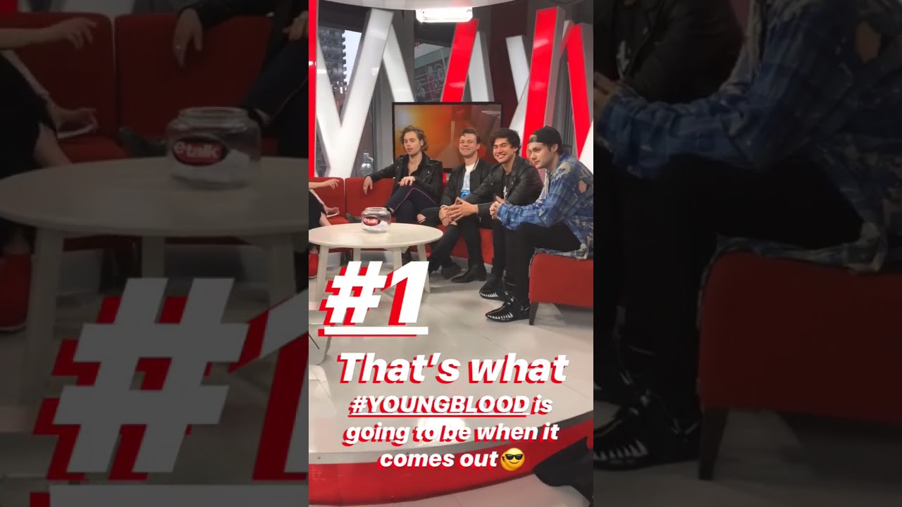 5 seconds of summer in universal music canada's instagram story (10/31) [04/13/18]