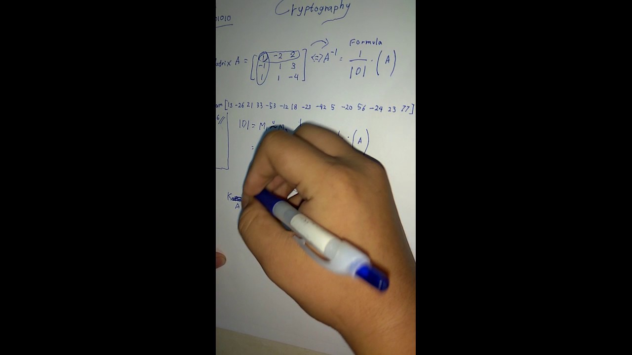 Learn Cryptography Using Matrix Methods 🔐