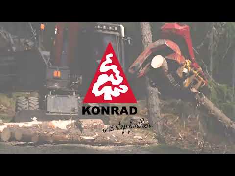 Baggerprozessor mit WOODY, Rücke- und Montageseilwinde - KONRAD Forsttechnik