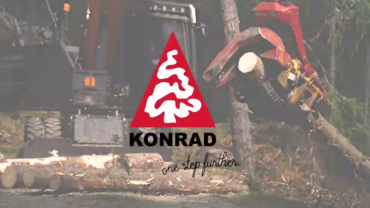 KONRAD Forsttechnik: Leistungsstarker Baggerprozessor mit WOODY, Rücke- und Montageseilwinde 🌲
