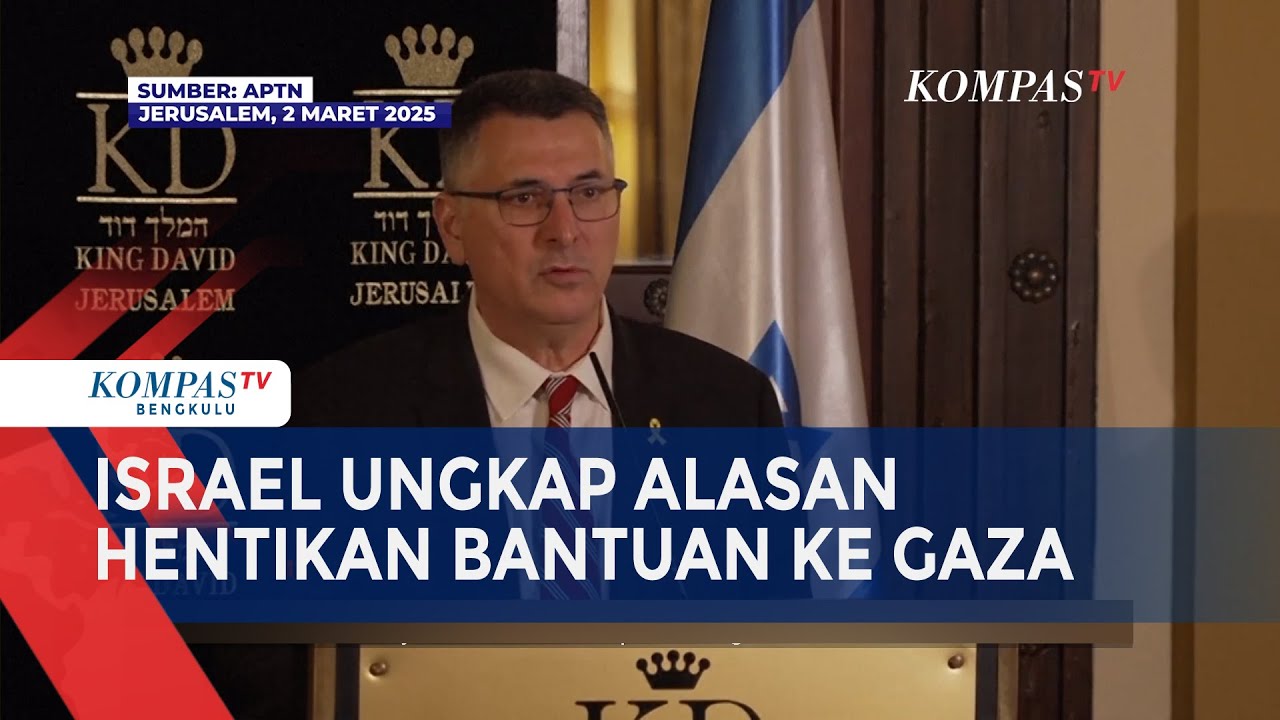 Menteri Luar Negeri Israel Gideon Saar Jelaskan Alasan Penghentian Bantuan ke Gaza