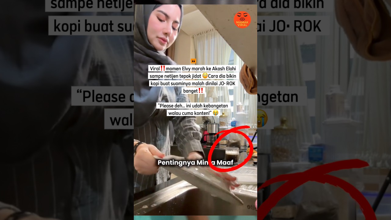 Konten Viral Akash Elahi dan Elvy di Media Sosial: Momen Elvy Marah Saat Bikin Kopi