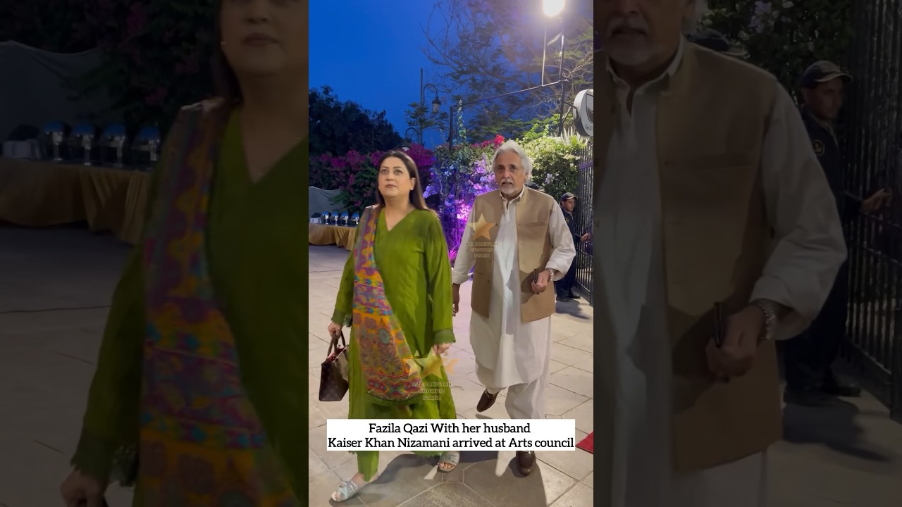 Fazila Qazi and Kaiser Khan Nizamani Attend Tribute to Sulatana Siddiqui at Arts Council Karachi 🎉