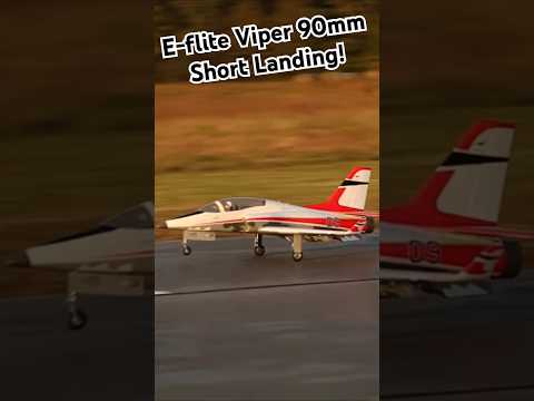 E-Flite Viper 90 Short Landing! #new #aviation #rcplane