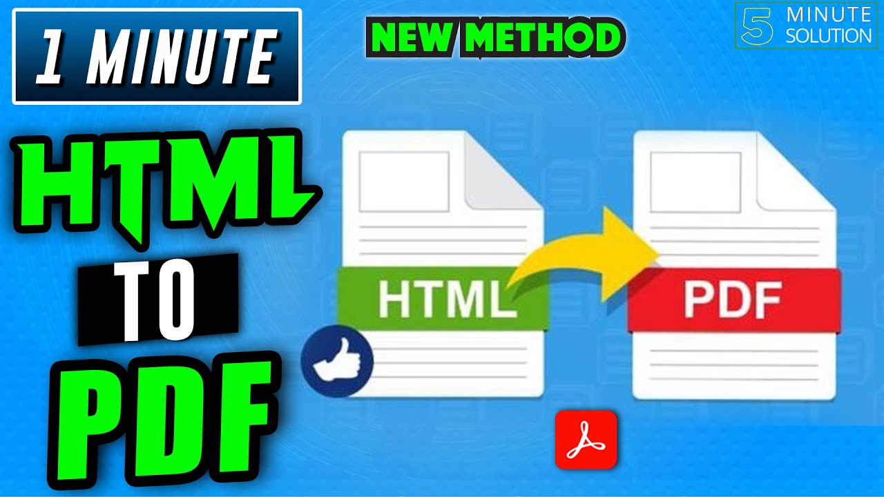 Easily Convert HTML to PDF in 2025 with Adobe Acrobat | Step-by-Step Tutorial