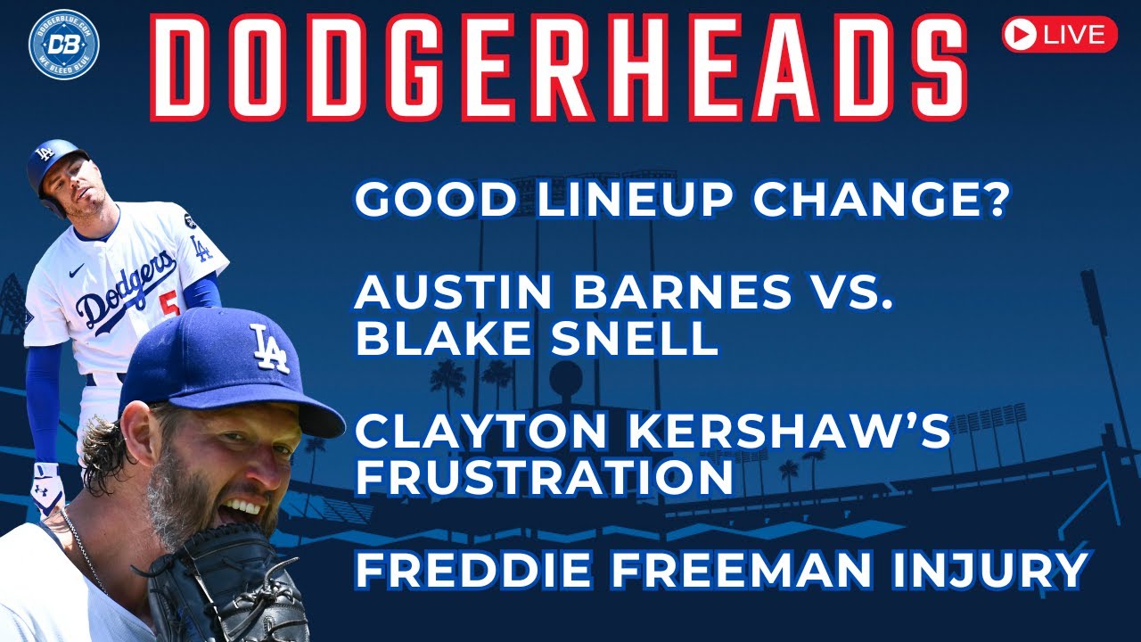 DodgerHeads Live: Kershaw's Frustration, Freeman’s Wrist Injury & Brewers’ Sweep 🚨