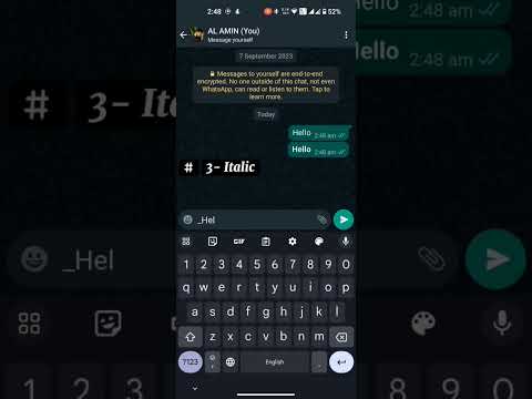 Different whatsapp text style 📱#shorts 🔥