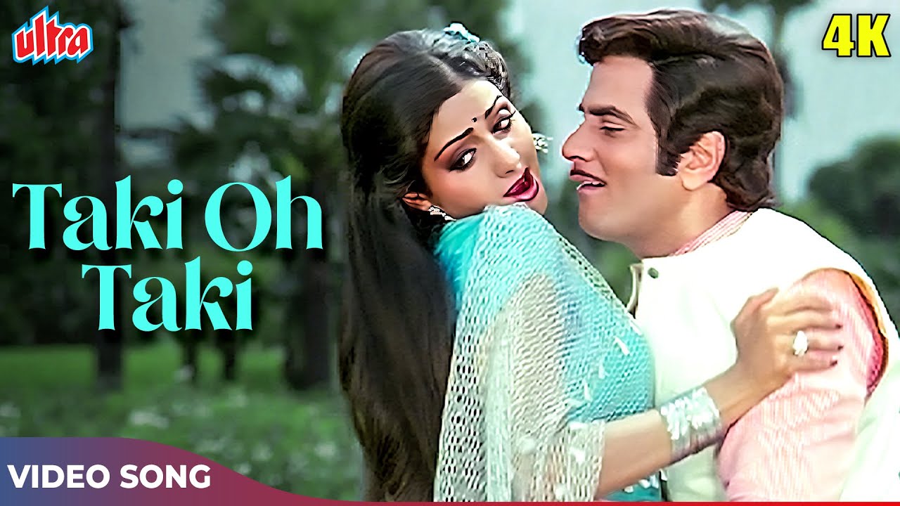 Taki Oh Taki Song in Stunning 4K | Kishore Kumar & Asha Bhosle | Himmatwala Classic