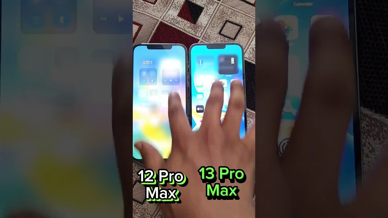 Apple iPhone 13 Pro Max Vs Apple iPhone 12 Pro Max Brightness Effect Test