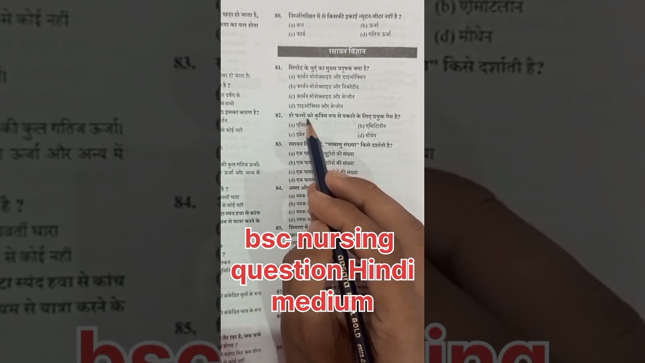 BSc Nursing 2024 Previous Year Question Paper 📄