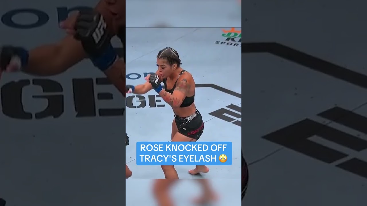 Rose knocked the eyelash off 👊 #UFCDenver