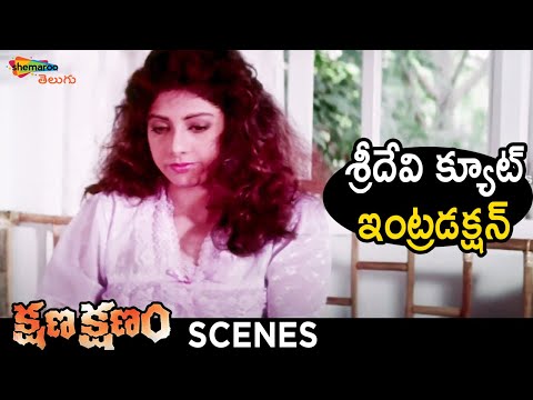Sridevi Cute Introduction | Kshana Kshanam Telugu Movie | Venkatesh | Sridevi | RGV | Shemaroo