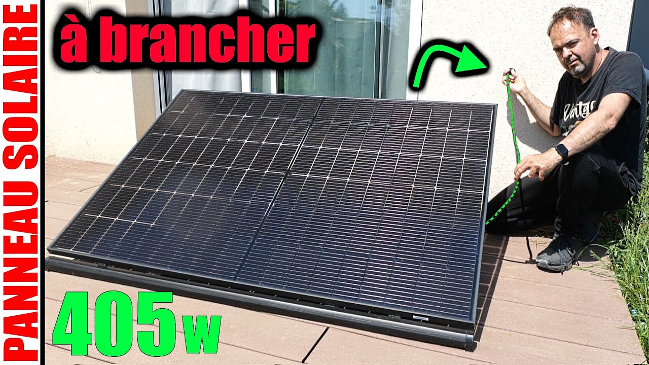 Panneau solaire 405W Plug & Play pour prise 220V ☀️