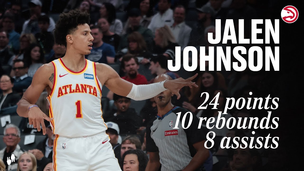Jalen Johnson Near Triple-Double in Hawks Win 🏀