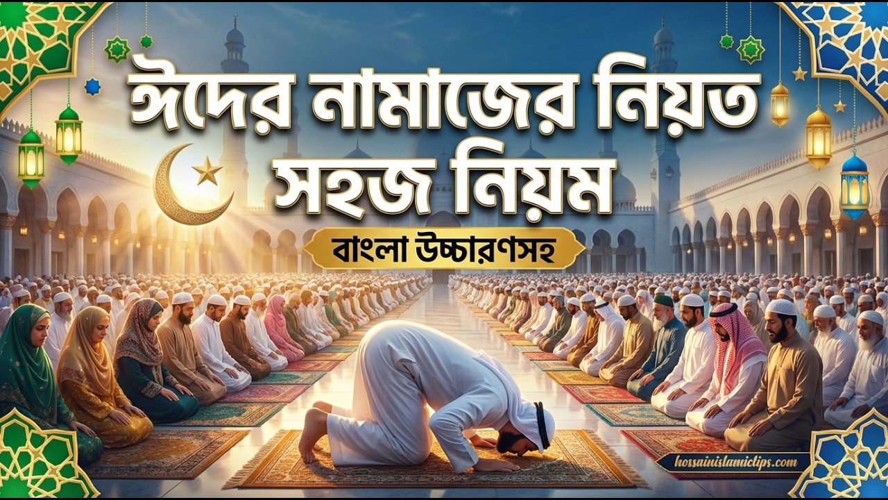 ঈদুল ফিতর নামাজের নিয়ত, নিয়ম ও দোয়া ✨