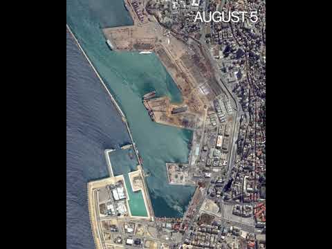Beirut Explosion Timelapse
