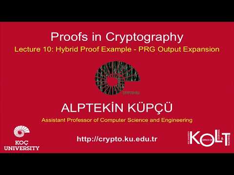 Proofs in Cryptography Lecture 10 Hybrid Proof Example PRG Output Expansion