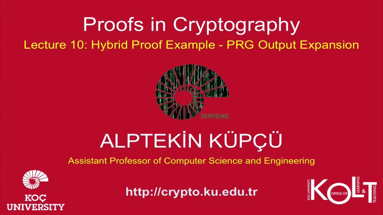 Cryptography Lecture 10: Hybrid Proofs & PRG Output Expansion Explained 🔐
