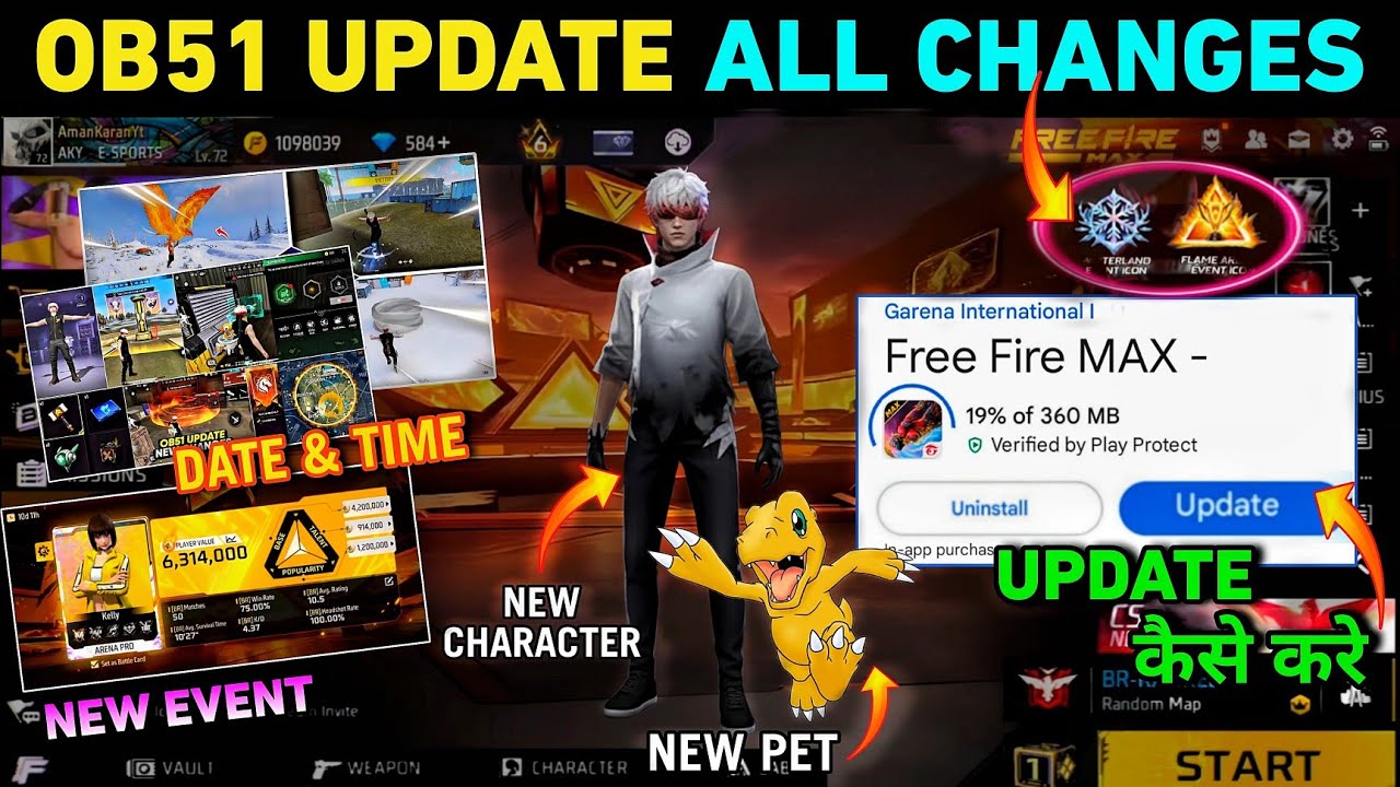 Ob51 Update in Free Fire 🔥 All New Features & Events Revealed! | Release Date & Details