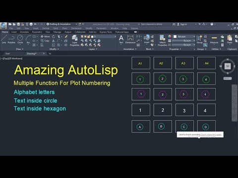 Auto Numbering & Alphabets with AutoLisp 📄
