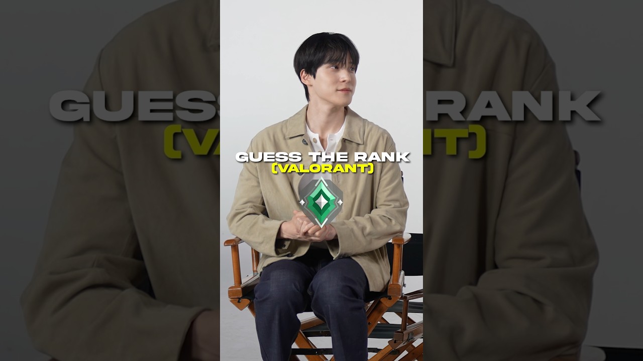 Guess Valorant Rank ft. Yunho from ATEEZ 🎮