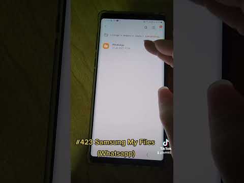 423 Samsung My Files (Whatsapp) . Another way to find your Whatsapp Images or video. #whatsapp