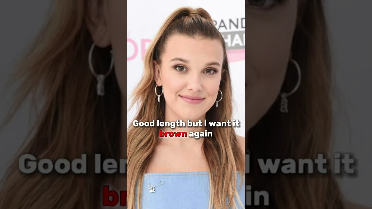 Millie Bobby Brown hair trend #milliebobbybrown #shorts #strangerthings