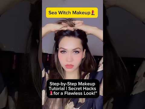 Sea witch makeup💄#makeuptutorial #youtube #today #summer #lubnaaslam #trending #viralshort #new