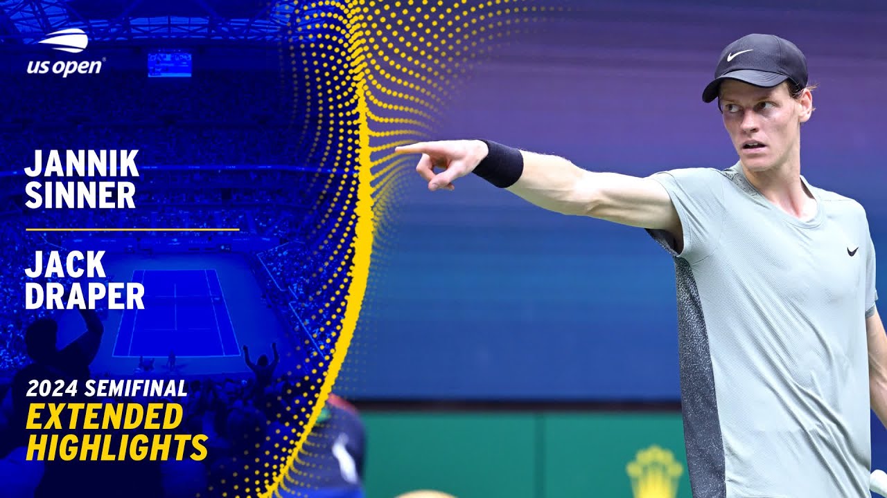 US Open Semifinals: Jannik Sinner vs. Jack Draper Extended Highlights 🎾