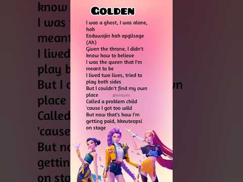 Golden Lyrics from "K-Pop Demon Hunters" soundtrack #golden #kpopdemonhunters #lyrics #soundtrack