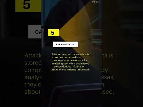 Common types of Side - channel Attacks #shorts