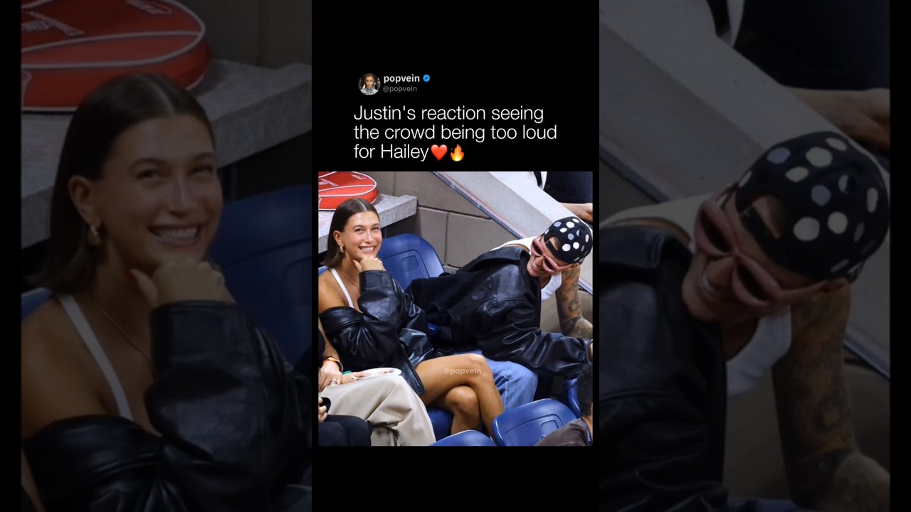 Justin Bieber's Heartfelt Reaction to Crowd Overwhelming Hailey at US Open 2023 😢