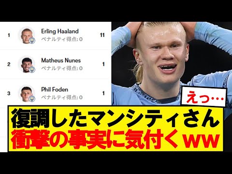 マンシティ、衝撃の事実に気付く！アルバレスがいたらどう変わった？⚽