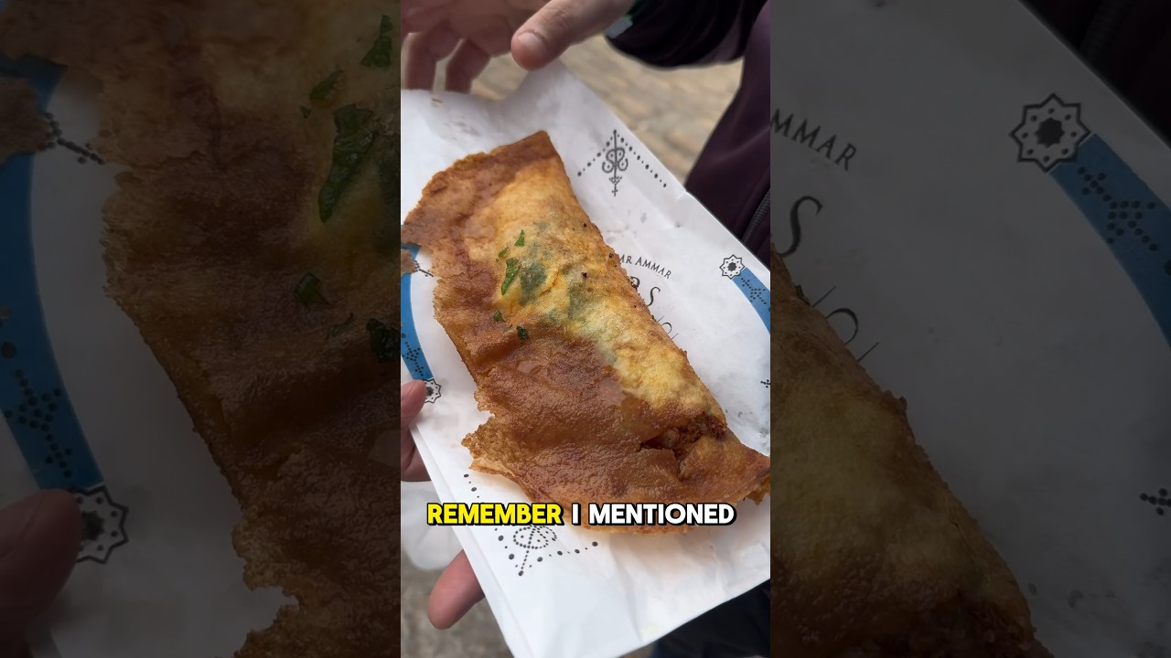 Discover Tunisia’s Delicious Street Food: Episode 7 – Tasting Authentic Brik in Sidi Bou Said 🇹🇳
