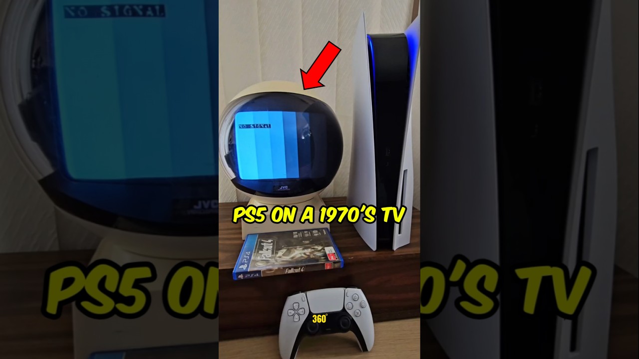 How to Play PS5 Games on a 50-Year-Old Sphere TV 🎮