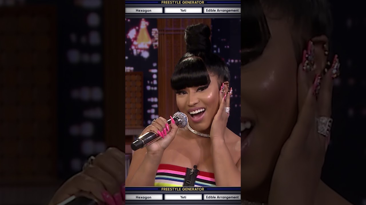 Nicki Minaj Spontaneously Freestyles with 3 Words 🎤