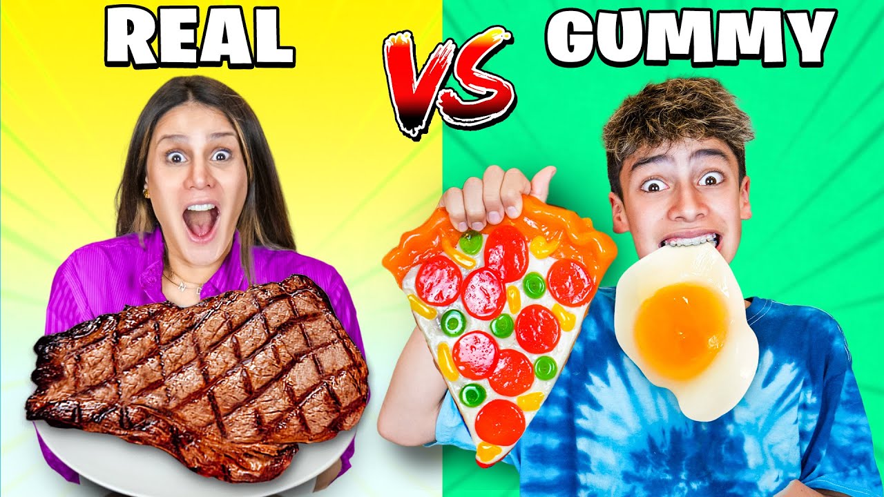 Real vs Gummy Food Challenge in Genshin Impact 🍬